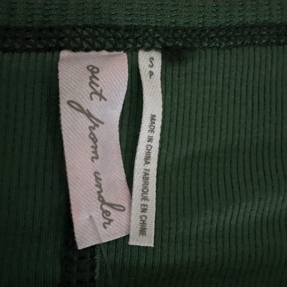 Urban outfitters Out from under cropped scoop neck henley long sleeves small EUC - Picture 2 of 3